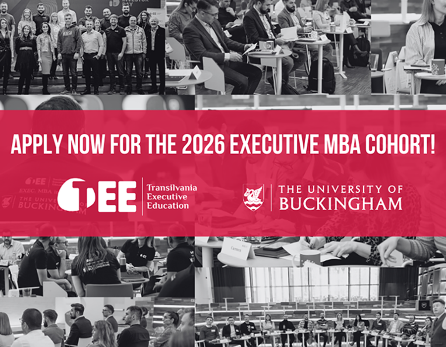 Registration opens for the Transilvania Executive Education MBA programme, validated by Buckingham University